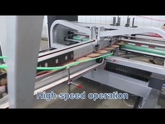 Corrugated Paperboard Carton Box Folder Gluer Machine PLC Control